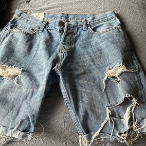 Hollister Co. ripped jean shorts